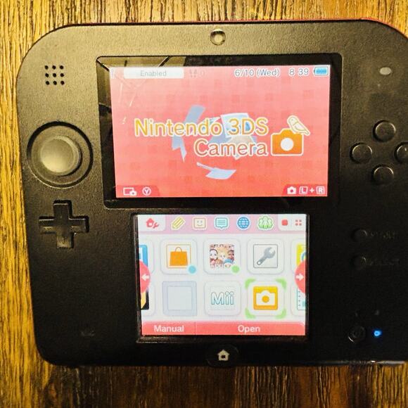 Nintendo 2DS Handheld Console Black/Red. No Charger or Stylus Tested. Works. - Picture 9 of 14